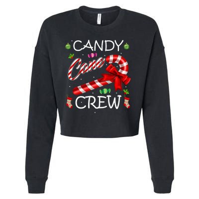 Candy Cane Crew Cropped Pullover Crew