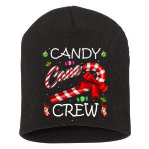 Candy Cane Crew Short Acrylic Beanie