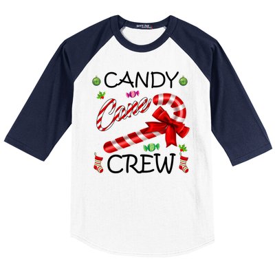 Candy Cane Crew Baseball Sleeve Shirt