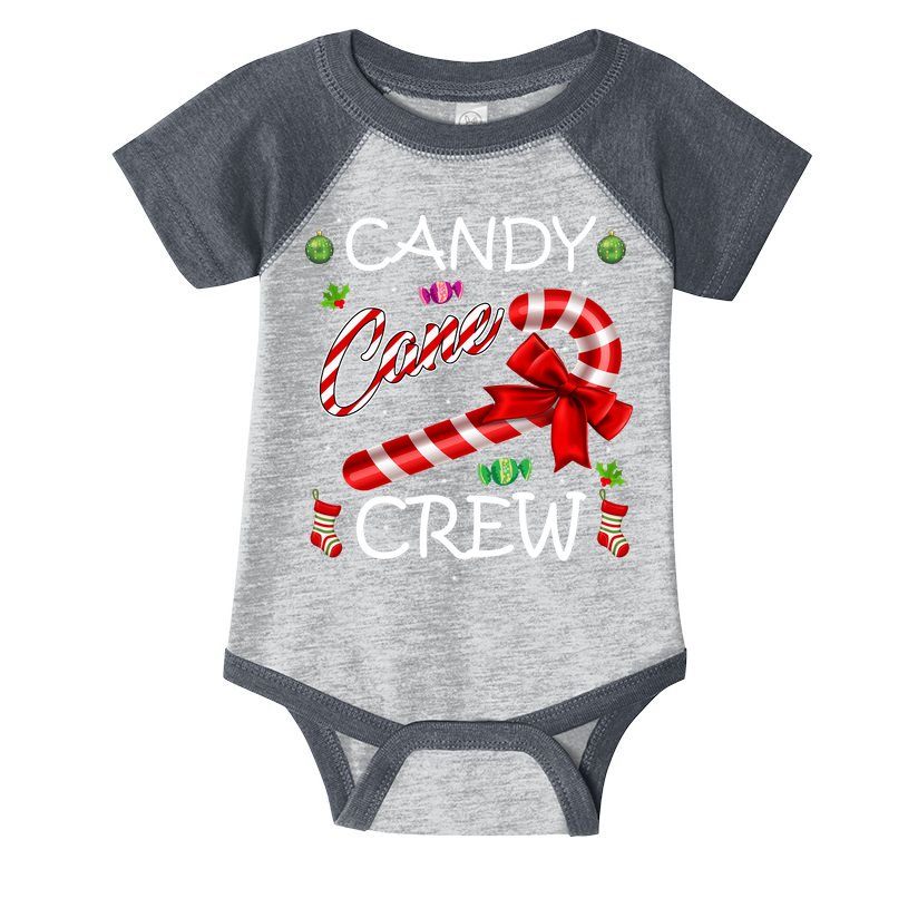 Candy Cane Crew Infant Baby Jersey Bodysuit