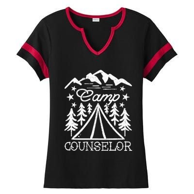 Camp Counselor Ladies Halftime Notch Neck Tee