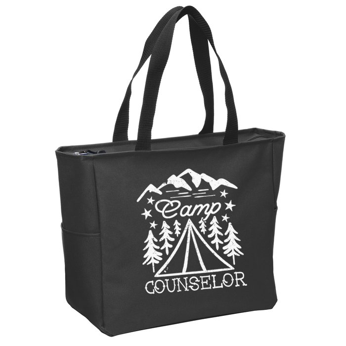 Camp Counselor Zip Tote Bag