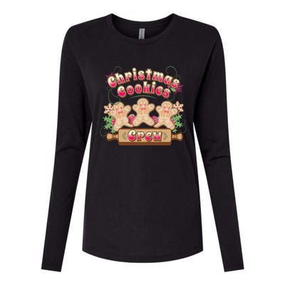 Christmas Cookies Crew Baking Season Meaningful Gift Womens Cotton Relaxed Long Sleeve T-Shirt