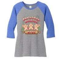 Christmas Cookies Crew Baking Season Meaningful Gift Women's Tri-Blend 3/4-Sleeve Raglan Shirt