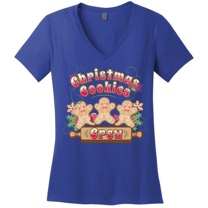 Christmas Cookies Crew Baking Season Meaningful Gift Women's V-Neck T-Shirt