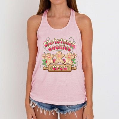 Christmas Cookies Crew Baking Season Meaningful Gift Women's Knotted Racerback Tank