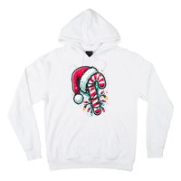 Candy Cane Crew Christmas Lights Family Matching Xmas Hoodie