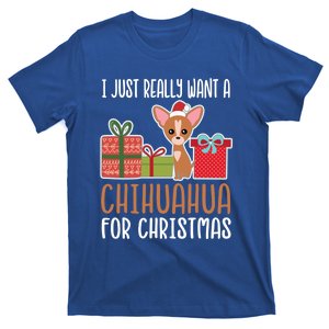 Cute Christmas Chihuahua Owner I Want A Chihuahua Gift T-Shirt