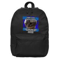 Chippi Chippi Chappa Chappa Dancing Cat Meme 16 in Basic Backpack