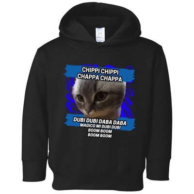 Chippi Chippi Chappa Chappa Dancing Cat Meme Toddler Hoodie