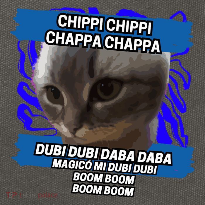 Chippi Chippi Chappa Chappa Dancing Cat Meme Cotton Canvas Backpack
