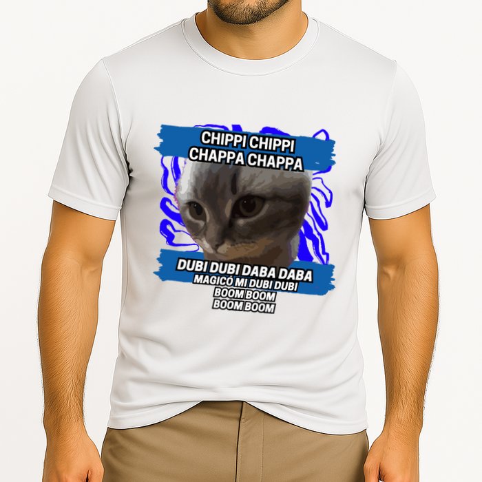 Chippi Chippi Chappa Chappa Dancing Cat Meme Performance Shirt