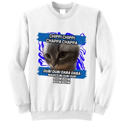 Chippi Chippi Chappa Chappa Dancing Cat Meme Sweatshirt