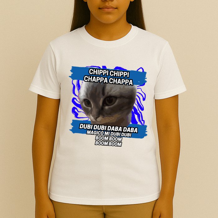 Chippi Chippi Chappa Chappa Dancing Cat Meme T-Shirt