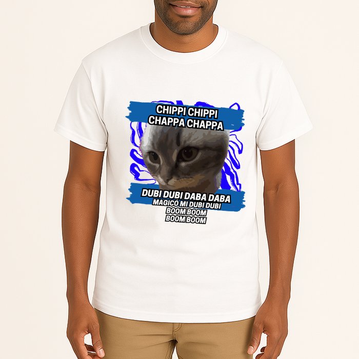Chippi Chippi Chappa Chappa Dancing Cat Meme Tall T-Shirt