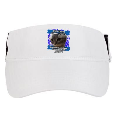 Chippi Chippi Chappa Chappa Dancing Cat Meme Adult Drive Performance Visor