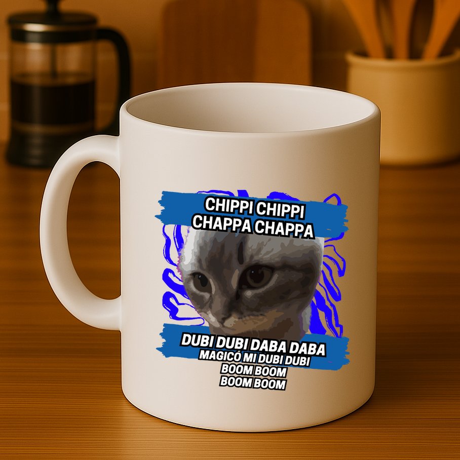 Chippi Chippi Chappa Chappa Dancing Cat Meme Mug