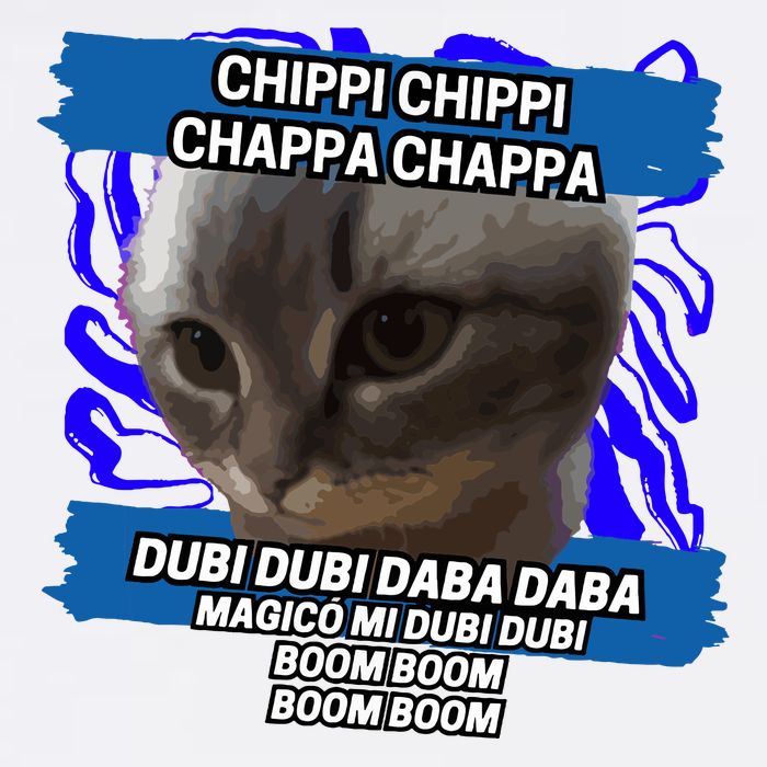 Chippi Chippi Chappa Chappa Dancing Cat Meme Mesh Reversible Basketball Jersey Tank
