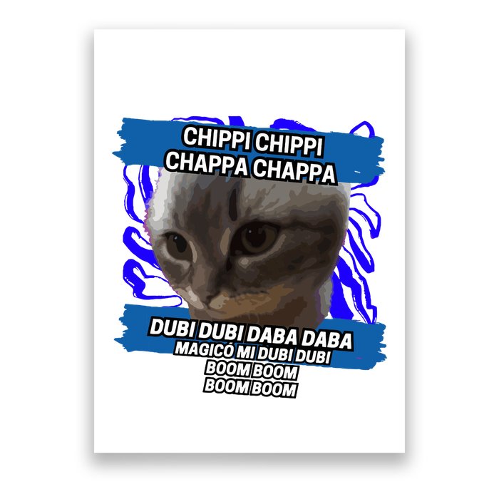 Chippi Chippi Chappa Chappa Dancing Cat Meme Poster