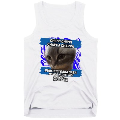 Chippi Chippi Chappa Chappa Dancing Cat Meme Tank Top