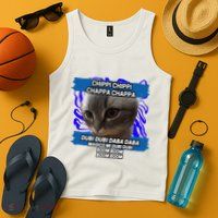 Chippi Chippi Chappa Chappa Dancing Cat Meme Tank Top