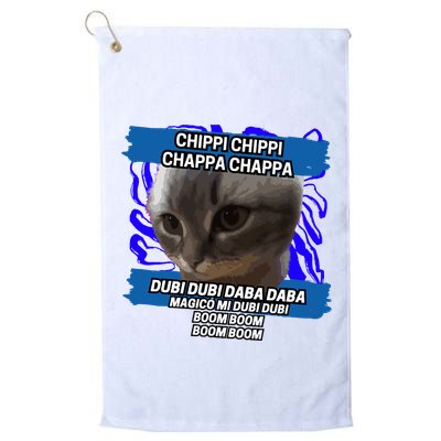 Chippi Chippi Chappa Chappa Dancing Cat Meme Golf Towel