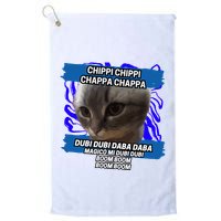 Chippi Chippi Chappa Chappa Dancing Cat Meme Golf Towel