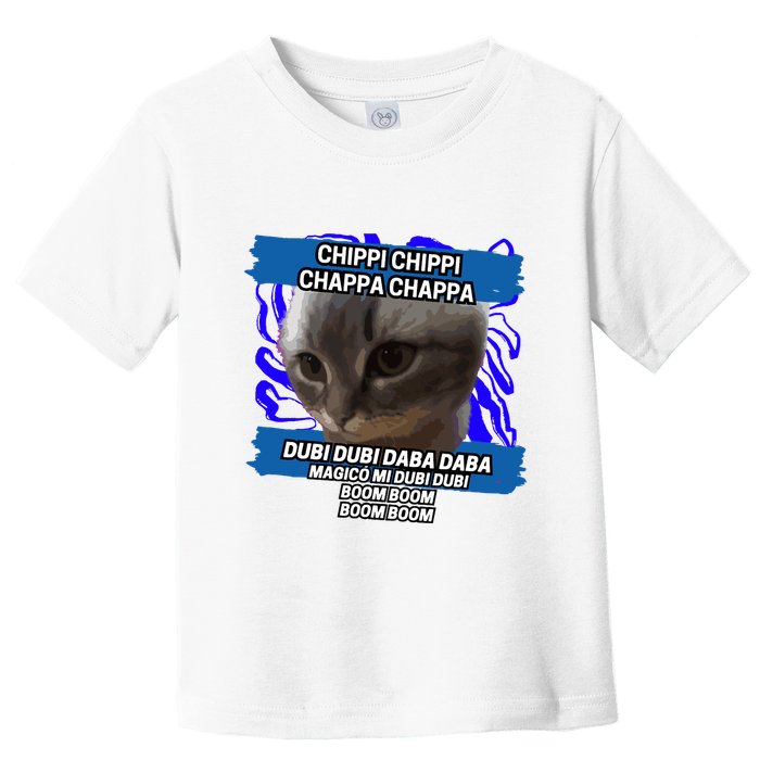 Chippi Chippi Chappa Chappa Dancing Cat Meme Toddler T-Shirt
