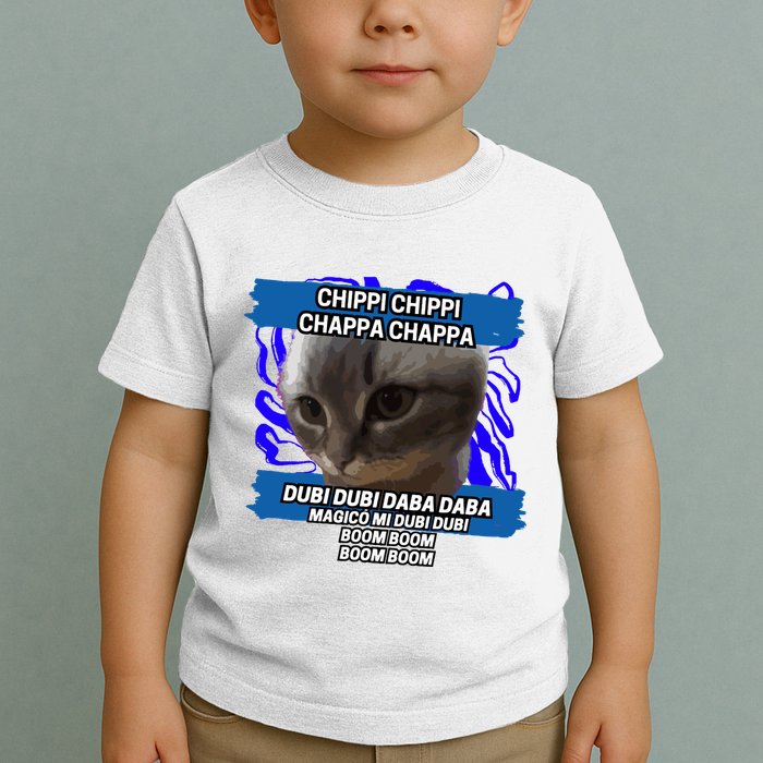Chippi Chippi Chappa Chappa Dancing Cat Meme Toddler T-Shirt