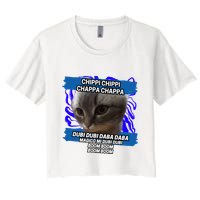 Chippi Chippi Chappa Chappa Dancing Cat Meme Crop Top