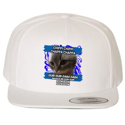 Chippi Chippi Chappa Chappa Dancing Cat Meme Wool Snapback Cap