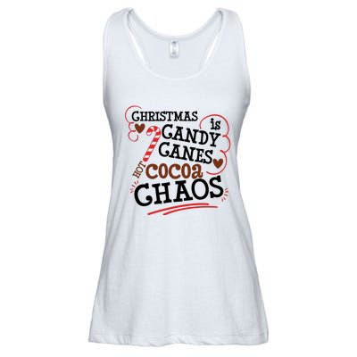 Christmas Candy Canes Ladies Essential Flowy Tank