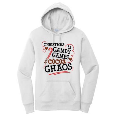 Christmas Candy Canes Women's Pullover Hoodie