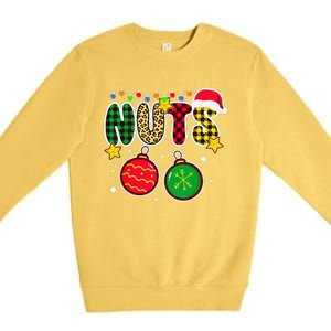 Couples Christmas Chestnuts Matching Chest And Nuts Premium Crewneck Sweatshirt