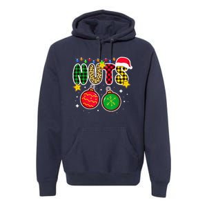 Couples Christmas Chestnuts Matching Chest And Nuts Premium Hoodie