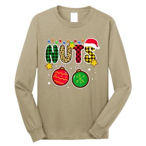 Couples Christmas Chestnuts Matching Chest And Nuts Long Sleeve Shirt