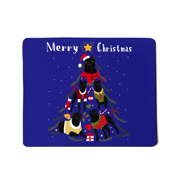 Cane Corso Christmas Tree Xmas Dog Lover Gift Mousepad