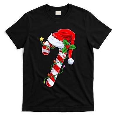 Candy Cane Crew Christmas Lights Family Matching Xmas T-Shirt