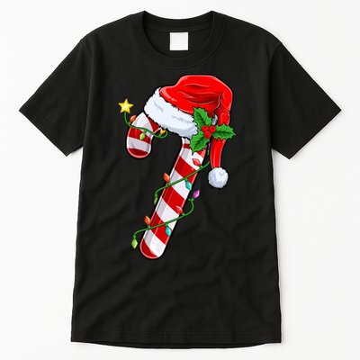 Candy Cane Crew Christmas Lights Family Matching Xmas Tall T-Shirt