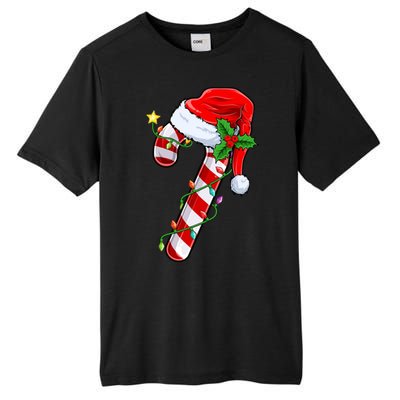 Candy Cane Crew Christmas Lights Family Matching Xmas Tall Fusion ChromaSoft Performance T-Shirt