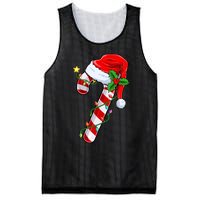 Candy Cane Crew Christmas Lights Family Matching Xmas Mesh Reversible Basketball Jersey Tank