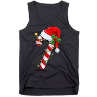 Candy Cane Crew Christmas Lights Family Matching Xmas Tank Top