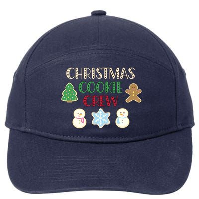 Cute Christmas Cookie Crew Baking Gift 7-Panel Snapback Hat