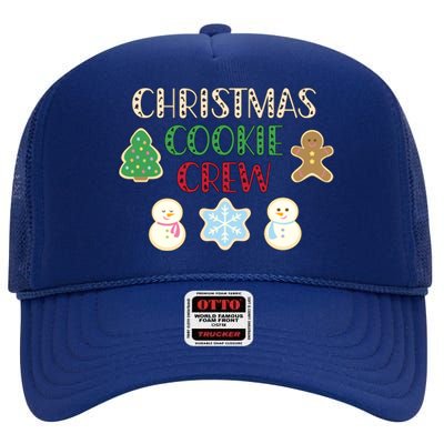 Cute Christmas Cookie Crew Baking Gift High Crown Mesh Back Trucker Hat