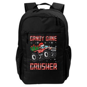 Christmas Candy Cane Crusher Xmas Monster Truck Daily Commute Backpack