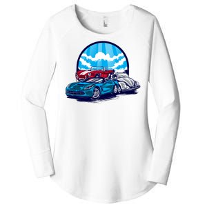 Corvette Classic Cars Women's Perfect Tri Tunic Long Sleeve Shirt