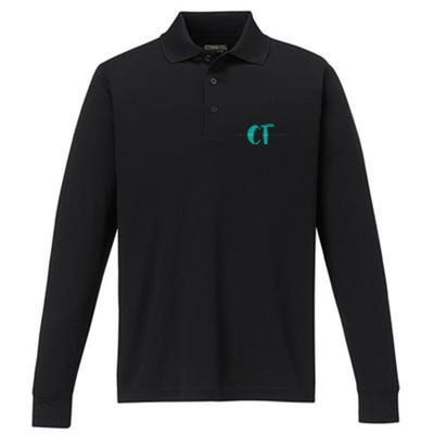 Cute CT Computed Tomography Performance Long Sleeve Polo