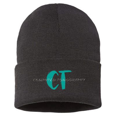 Cute CT Computed Tomography Sustainable Knit Beanie