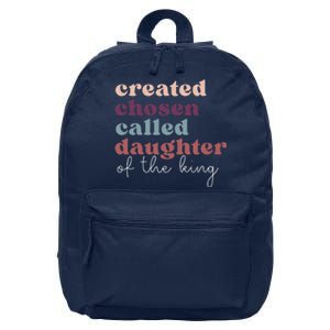 Created Chosen CalledDaughter Of TheKing Biblical 16 in Basic Backpack