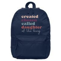 Created Chosen CalledDaughter Of TheKing Biblical 16 in Basic Backpack